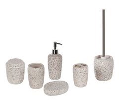 Beliani Conjunto de accesorios de baño PALMILLA