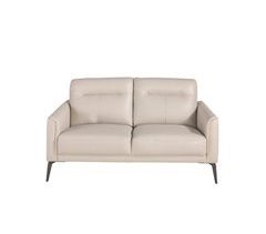 Sofá 2 plazas tapizado en piel vacuno