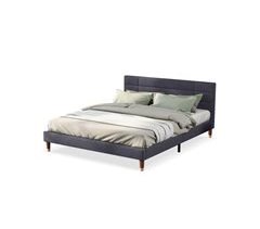 Cama de matrimonio de lino 141x209