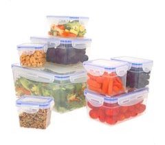 Max Home Pack 8 recipientes herméticos plástico 0,2 a 4,5L
