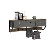 Perchero de Pared para Pasillo Estilo iIndustrial FHK26-N SoBuy