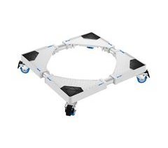 Pedestal para lavadora Zaberfeld con 4 ruedas acero inoxidable