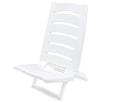Silla playa plástico plegable baja Aktive