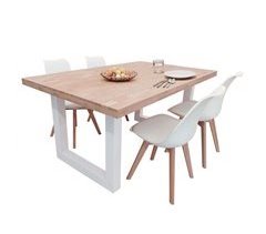 Conjunto de Mesa Fija + 4 Sillas Bristo 160x100
