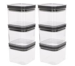 Curver Pack 6 botes plástico herméticos multiusos