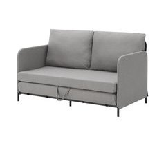 Sofá cama Soini plegable diseño 2 en 1 espuma textil metal