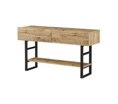 Mesa consola Lappeenranta con estante 2 puertas Metal/Aglomerado 139