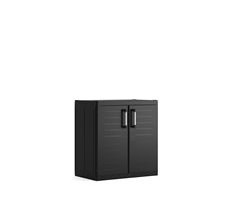 Armario resina exterior DETROIT XL bajo 93x89x54cm negro