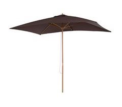 Sombrilla Madera, Poliéster Outsunny 200x295