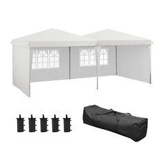 Carpa Plegable Acero, Tela Oxford Outsunny