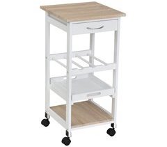 Carrito de Cocina MDF, Pino HOMCOM, hogar - cocina