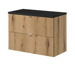 Mueble de baño bajo lavabo Newport con 2 cajones 80