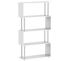 Librería Mueble Melamina de Madeira, Metal HOMCOM 80
