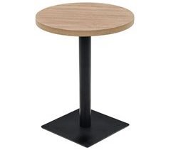 Mesa de bar bistró MDF y acero redonda 60x60