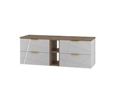 Mueble bajo lavabo 2 compartimientos encimera Aurora 140