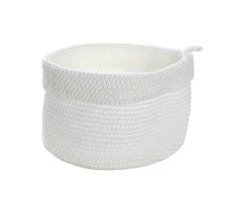 Cesta redonda de ganchillo