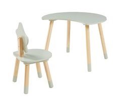 Juego infantil de mesa y 1 silla Lallega MDF diseño atractivo 60