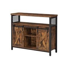 Buffet Estilo Industrial con Puertas Corredizas - L100 cm