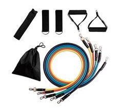 Set de Bandas de Resistencia - Entrenamiento de Musculación Completo