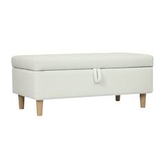 Banco de Almacenaje Terciopelo, Madera de Caucho HOMCOM