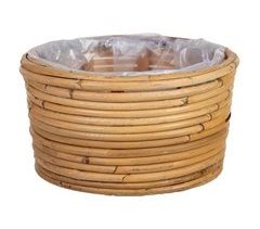 Cesto redondo de bambú