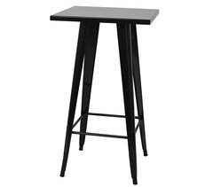 Mesa de comedor alta de estilo industrial en metal