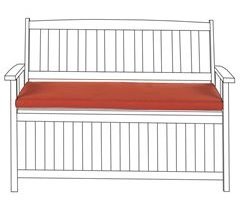Beliani Cojines de asiento VIVARA 108x45
