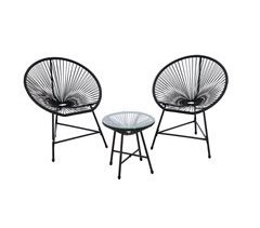 Juego De Muebles De Jardín 2 Sillas 1 Mesa