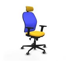 Silla de Oficina Jorquera con Cabecero y Apoyo Lumbar 2D036G2