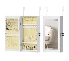 Espejo Joyero MDF HOMCOM, hogar - decoración