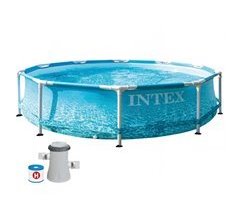 Piscina desmontable con depuradora 1250 l/h Metal Frame Beachside INTEX