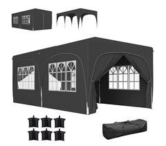 Carpa Plegable Metal, Tela Oxford Outsunny
