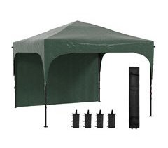 Carpa Plegable Tela Oxford, Acero Outsunny