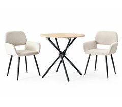 Juego de mesa de comedor y 2 sillas