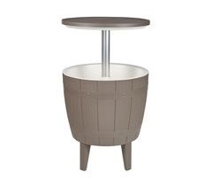 Beliani Mesa de jardín SILG 49x49