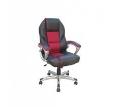 Sillón de Oficina CUENCA | Forrado de Malla y Piel PVC
