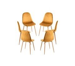 Pack 6 Sillas Teok Terciopelo