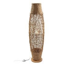 Lámpara De Pie Fibras Naturales Serie Yaiza