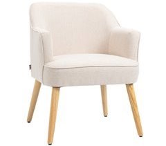 Butaca de Salón Lino, Espuma, Tablero Multicapa HOMCOM