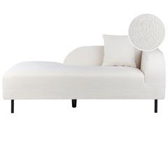 Beliani Chaise longue derecho Bouclé LE CRAU