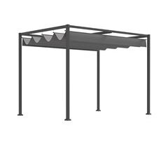 Pérgola de Jardín Metal, Poliéster Outsunny 298x213