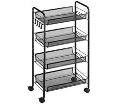 Carrito Auxiliar Acero HOMCOM, hogar - cocina