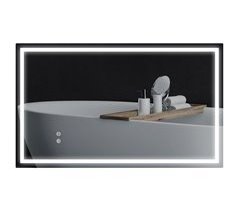 Espejo de Baño Vidrio, Metal HOMCOM, hogar - baño