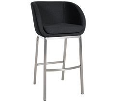 Taburete de bar Rockhill de fieltro