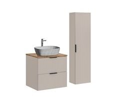 Conjunto mueble lavabo individual y columna Adriel
