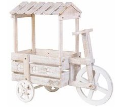 Soporte macetero de madera