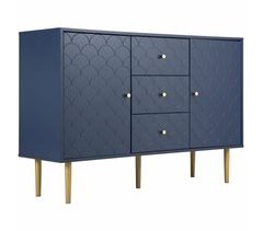 Aparador alto cajonera con 2 puertas y 3 cajones