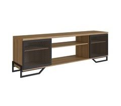 Mesa Television Estilo Industrial Con Estantes