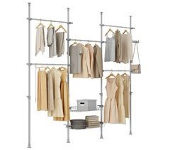 SoBuy Perchero Telescópico, KLS04-II-HG