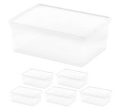 Curver Pack 6 cajas de almacenaje con tapa C-Box